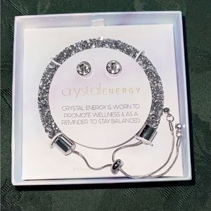 Crystal Energy Bracelet w/ Earrings